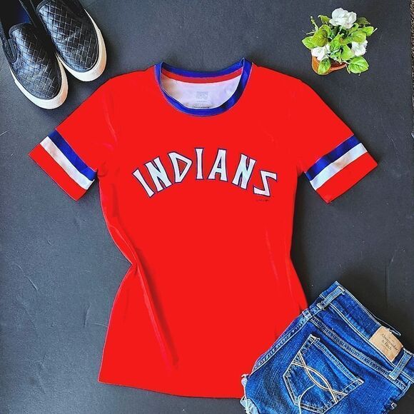 Cooperstown Inidans Red Shirt - Picture 1 of 9